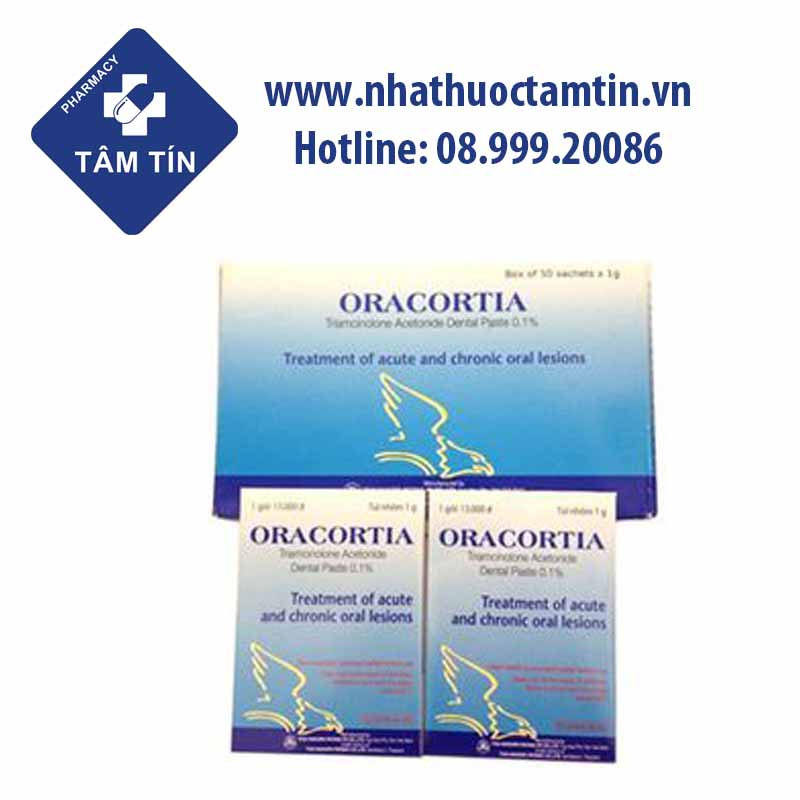  Oracortia thuốc bôi trị nhiệt miệng