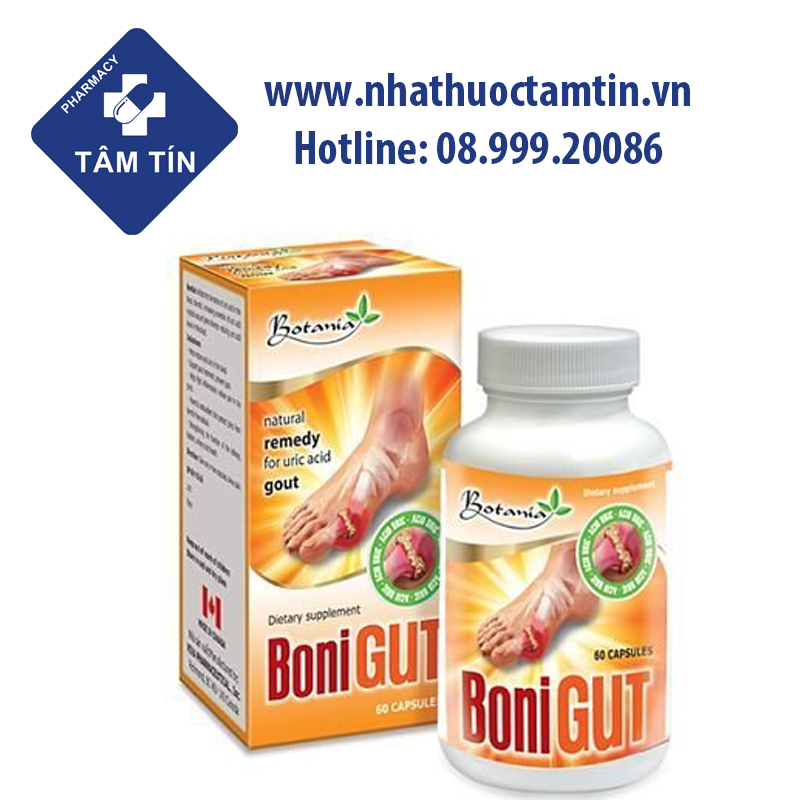 Viên uống hỗ trợ điều trị bệnh Gout Boni Gut 60 viên