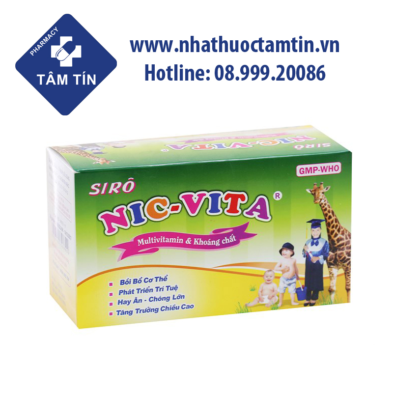 Nic Vita - Siro bổ sung vitamin, khoáng chất cho trẻ em