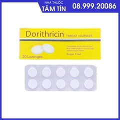 Dorithricin (hộp 2 vỉ x 10 viên)
