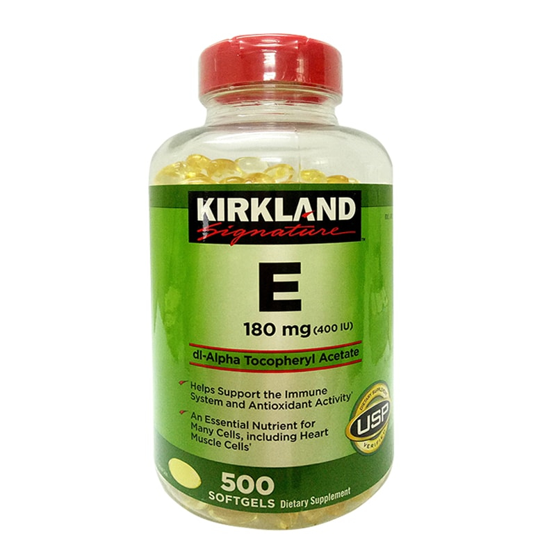 Vitamin E 400 IU KirKland 500 Viên